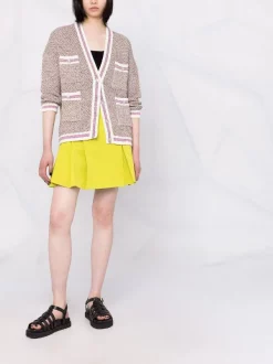 ( Neue Saison ) Maje Fuchsia Cardigan Mit V-Ausschnitt Damen 9 ( Neue Saison ) Maje Fuchsia Cardigan Mit V-Ausschnitt Damen -Outlet MAJE Store 18034109 38202710 600