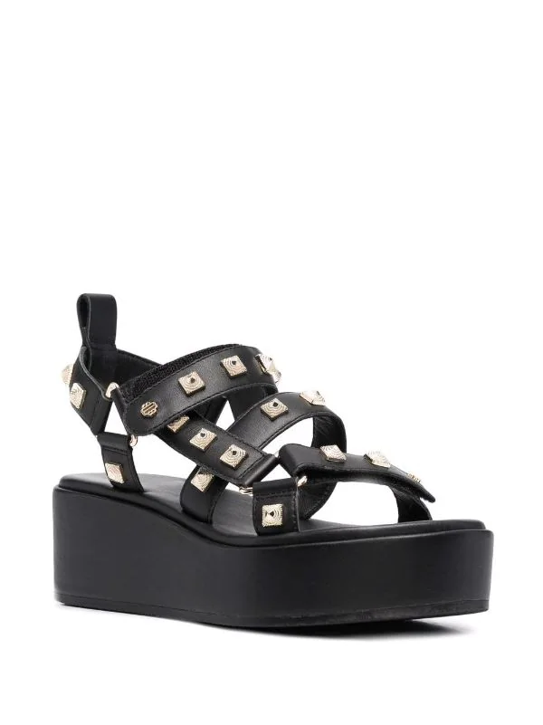 ( Neue Saison ) Maje Verzierte Plateau-Sandalen Damen 4 ( Neue Saison ) Maje Verzierte Plateau-Sandalen Damen – Bild 2