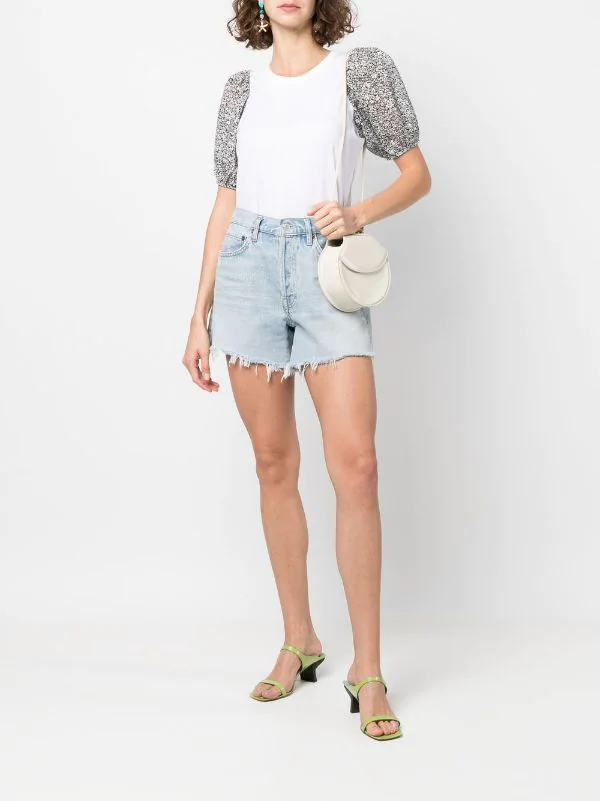 ( Neue Saison ) Maje BLACK / WHITE T-Shirt Mit Puffärmeln Damen 4 ( Neue Saison ) Maje BLACK / WHITE T-Shirt Mit Puffärmeln Damen – Bild 2