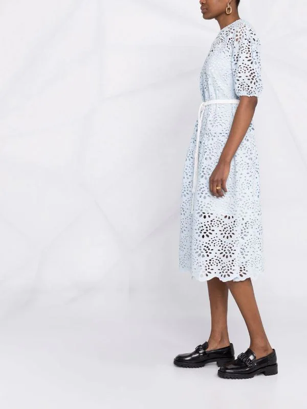 ( Neue Saison ) Maje Midikleid Mit Gürtel BLUE SKY 8 ( Neue Saison ) Maje Midikleid Mit Gürtel BLUE SKY – Bild 6