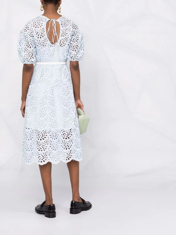 ( Neue Saison ) Maje Midikleid Mit Gürtel BLUE SKY 6 ( Neue Saison ) Maje Midikleid Mit Gürtel BLUE SKY – Bild 4