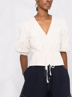 ( Neue Saison ) Maje Ecru Oberteil Mit Pailletten Damen 10 ( Neue Saison ) Maje Ecru Oberteil Mit Pailletten Damen -Outlet MAJE Store 18034132 38209779 600