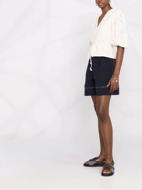 ( Neue Saison ) Maje Ecru Oberteil Mit Pailletten Damen 8 ( Neue Saison ) Maje Ecru Oberteil Mit Pailletten Damen – Bild 6