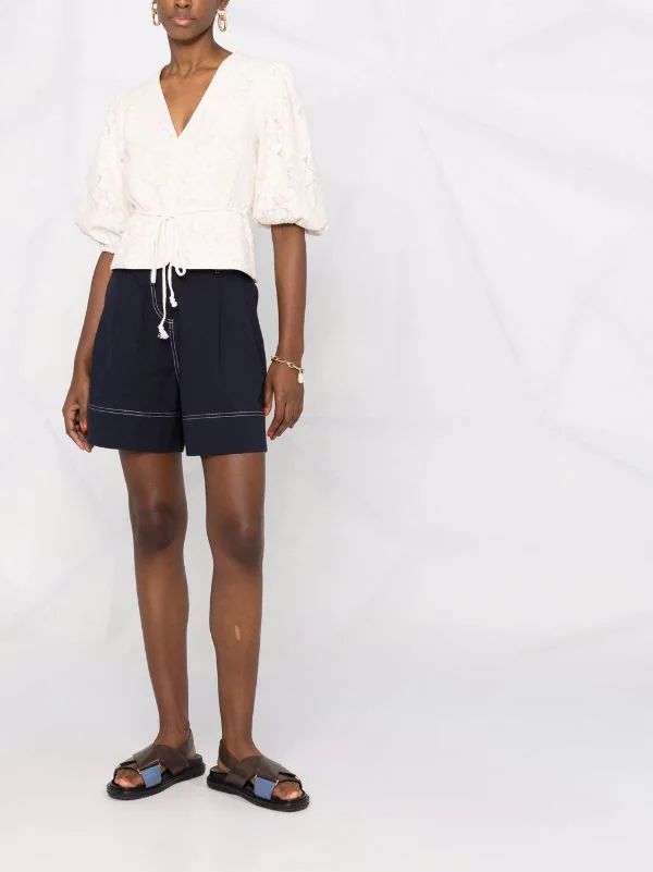 ( Neue Saison ) Maje Ecru Oberteil Mit Pailletten Damen 4 ( Neue Saison ) Maje Ecru Oberteil Mit Pailletten Damen – Bild 2