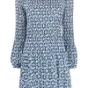( Neue Saison ) Maje INDIGO Kleid Mit Grafischem Print Damen 1 ( Neue Saison ) Maje INDIGO Kleid Mit Grafischem Print Damen -Outlet MAJE Store 18034133 38204441 600