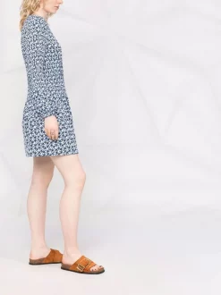 ( Neue Saison ) Maje INDIGO Kleid Mit Grafischem Print Damen 13 ( Neue Saison ) Maje INDIGO Kleid Mit Grafischem Print Damen -Outlet MAJE Store 18034133 38204448 600