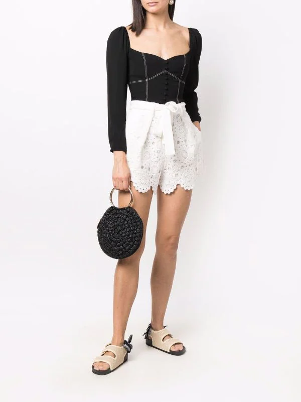 ( Neue Saison ) Maje Shorts Mit Spitze Damen 4 ( Neue Saison ) Maje Shorts Mit Spitze Damen – Bild 2