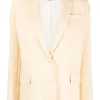 ( Neue Saison ) Maje PALE YELLOW Einreihiger Blazer Damen -Outlet MAJE Store 18034138 43b03915 d344 4975 8b0e 5573a898891f 600