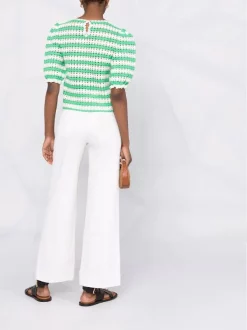 ( Neue Saison ) Maje Marigna Top Ecru / Green 11 ( Neue Saison ) Maje Marigna Top Ecru / Green -Outlet MAJE Store 18034151 38201472 600