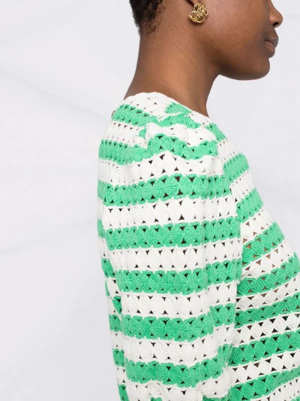 ( Neue Saison ) Maje Marigna Top Ecru / Green 7 ( Neue Saison ) Maje Marigna Top Ecru / Green – Bild 5