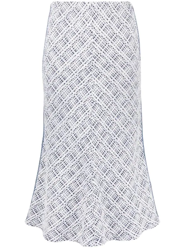 ( Neue Saison ) Maje Tweed-Midirock In A-Linie BLEU 3 ( Neue Saison ) Maje Tweed-Midirock In A-Linie BLEU