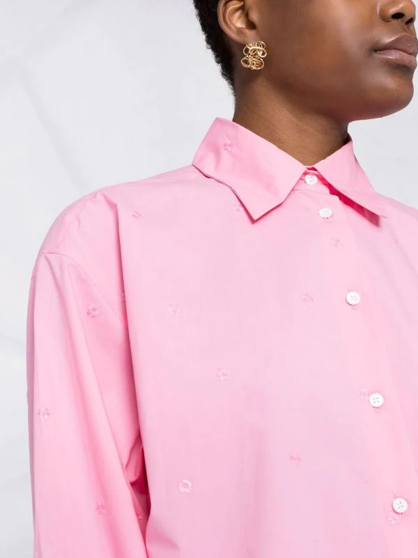 ( Neue Saison ) Maje Hemd Mit Klassischem Kragen Pink 5 ( Neue Saison ) Maje Hemd Mit Klassischem Kragen Pink – Bild 3