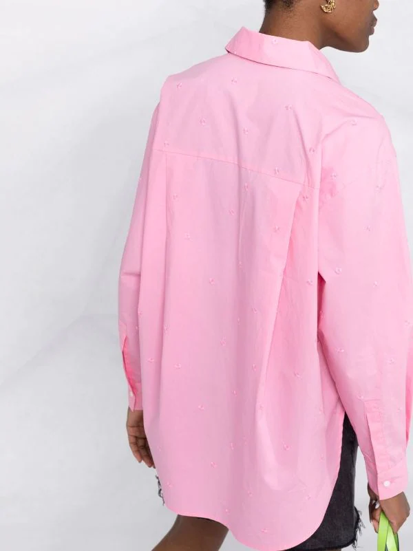 ( Neue Saison ) Maje Hemd Mit Klassischem Kragen Pink 7 ( Neue Saison ) Maje Hemd Mit Klassischem Kragen Pink – Bild 5