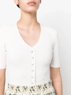 ( Neue Saison ) Maje White Kurzärmeliges Strickoberteil Damen 11 ( Neue Saison ) Maje White Kurzärmeliges Strickoberteil Damen -Outlet MAJE Store 18034156 39673539 600