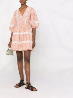 ( Neue Saison ) Maje Florales Kleid Mit Puffärmeln Pink Daisy 9 ( Neue Saison ) Maje Florales Kleid Mit Puffärmeln Pink Daisy -Outlet MAJE Store 18034160 38221461 600