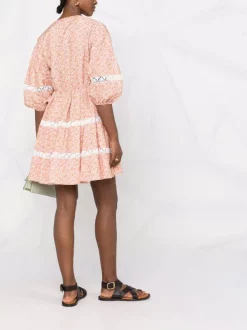 ( Neue Saison ) Maje Florales Kleid Mit Puffärmeln Pink Daisy 11 ( Neue Saison ) Maje Florales Kleid Mit Puffärmeln Pink Daisy -Outlet MAJE Store 18034160 38221470 600