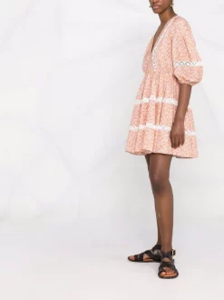 ( Neue Saison ) Maje Florales Kleid Mit Puffärmeln Pink Daisy 13 ( Neue Saison ) Maje Florales Kleid Mit Puffärmeln Pink Daisy -Outlet MAJE Store 18034160 38223487 600