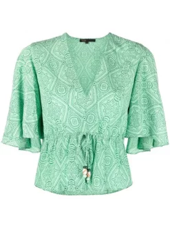 ( Neue Saison ) Maje Top Mit Print Damen