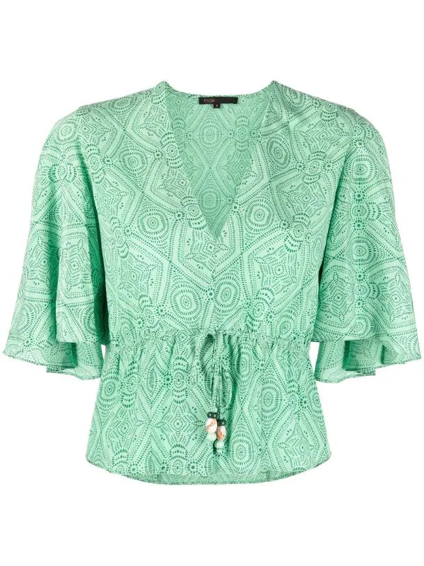 ( Neue Saison ) Maje Top Mit Print Damen 3 ( Neue Saison ) Maje Top Mit Print Damen