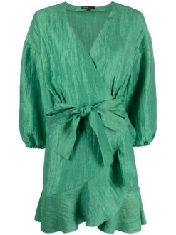 ( Neue Saison ) Maje Wickelkleid Mit RĂĽschen Damen