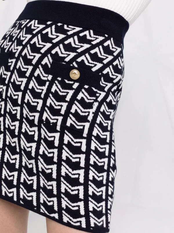 ( Neue Saison ) Maje Intarsien-Rock Mit Monogramm Damen 7 ( Neue Saison ) Maje Intarsien-Rock Mit Monogramm Damen – Bild 5