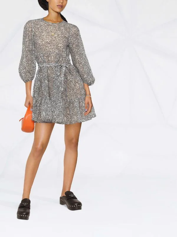 ( Neue Saison ) Maje Minikleid Mit Blumen-Print Damen 4 ( Neue Saison ) Maje Minikleid Mit Blumen-Print Damen – Bild 2