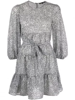 ( Neue Saison ) Maje Minikleid Mit Blumen-Print Damen