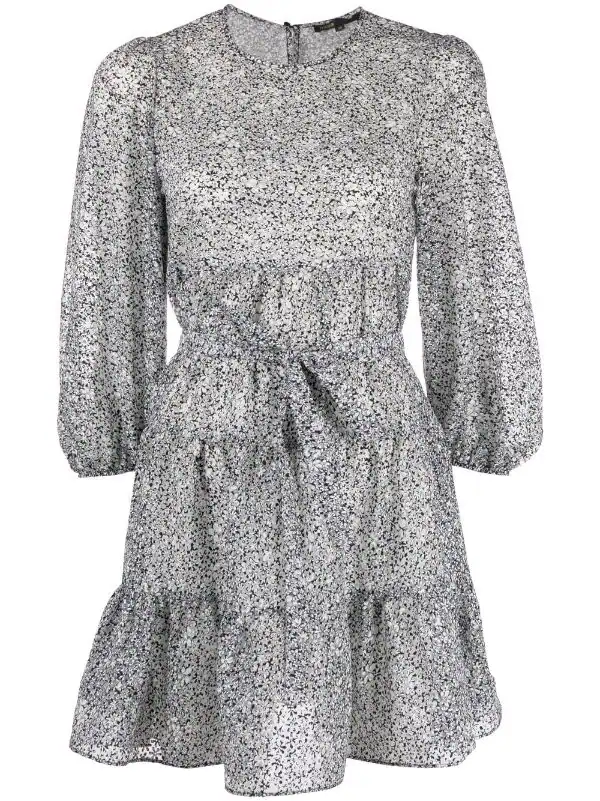 ( Neue Saison ) Maje Minikleid Mit Blumen-Print Damen 3 ( Neue Saison ) Maje Minikleid Mit Blumen-Print Damen