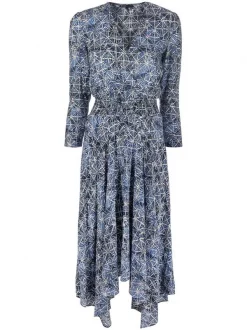 ( Neue Saison ) Maje Kleid Mit Zipfelsaum Damen