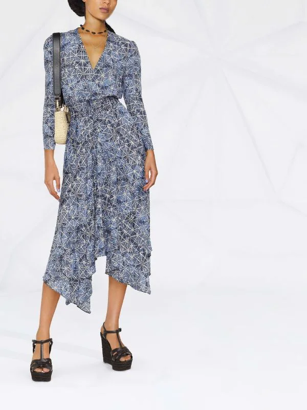 ( Neue Saison ) Maje Kleid Mit Zipfelsaum Damen 4 ( Neue Saison ) Maje Kleid Mit Zipfelsaum Damen – Bild 2