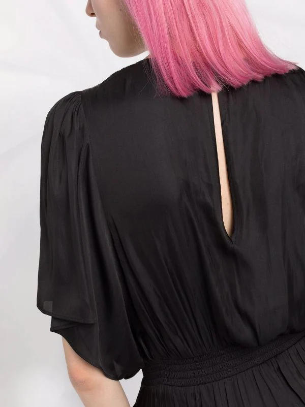 ( Permanente Kollektion ) Maje Jumpsuit Mit Drapierten Ärmeln Black 5 ( Permanente Kollektion ) Maje Jumpsuit Mit Drapierten Ärmeln Black – Bild 3