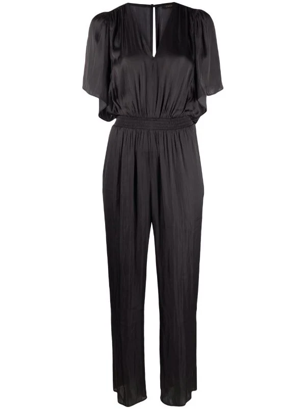 ( Permanente Kollektion ) Maje Jumpsuit Mit Drapierten Ärmeln Black 3 ( Permanente Kollektion ) Maje Jumpsuit Mit Drapierten Ärmeln Black