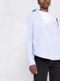 ( Neue Saison ) Maje Schulterfreies Hemd Damen -Outlet MAJE Store 18034184 38223539 600