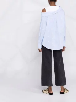 ( Neue Saison ) Maje Schulterfreies Hemd Damen -Outlet MAJE Store 18034184 38223557 600