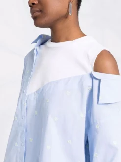 ( Neue Saison ) Maje Schulterfreies Hemd Damen -Outlet MAJE Store 18034184 38223559 600