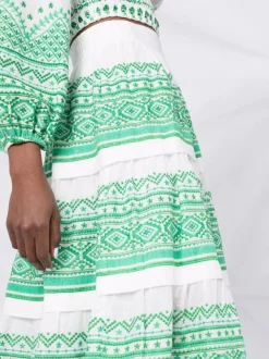 ( Neue Saison ) Maje Ecru / Green Bestickter Rock Damen 10 ( Neue Saison ) Maje Ecru / Green Bestickter Rock Damen -Outlet MAJE Store 18034187 38203801 600