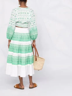 ( Neue Saison ) Maje Ecru / Green Bestickter Rock Damen 11 ( Neue Saison ) Maje Ecru / Green Bestickter Rock Damen -Outlet MAJE Store 18034187 38204566 600