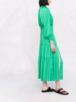 ( Neue Saison ) Maje Green Kleid Mit Gesmokter Taille Damen 13 ( Neue Saison ) Maje Green Kleid Mit Gesmokter Taille Damen -Outlet MAJE Store 18034189 38226361 600