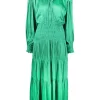 ( Neue Saison ) Maje Green Kleid Mit Gesmokter Taille Damen 2 ( Neue Saison ) Maje Green Kleid Mit Gesmokter Taille Damen -Outlet MAJE Store 18034189 38327017 600