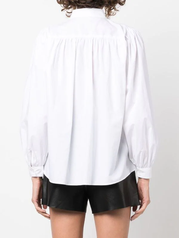 ( Neue Saison ) Maje Cigale Hemd Mit Puffärmeln BLANC 6 ( Neue Saison ) Maje Cigale Hemd Mit Puffärmeln BLANC – Bild 4