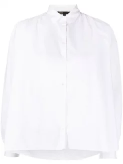 ( Neue Saison ) Maje Cigale Hemd Mit Puffärmeln BLANC