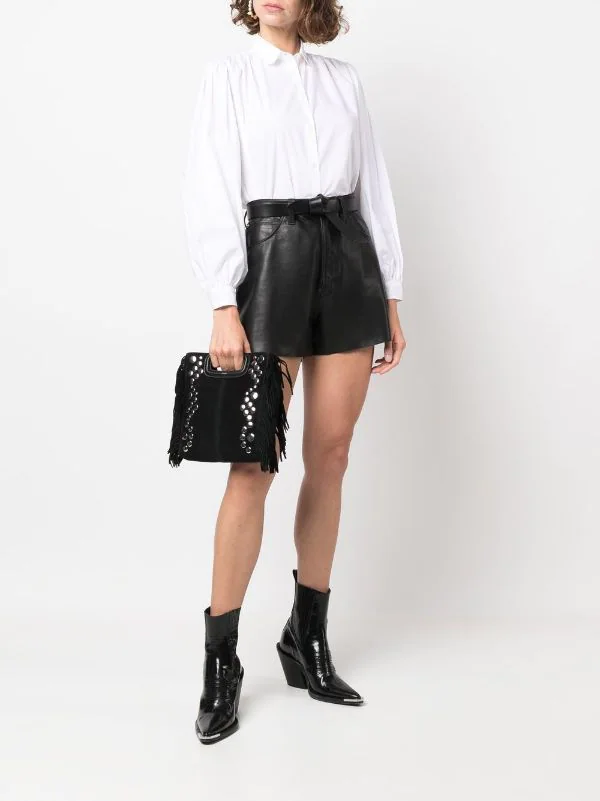 ( Neue Saison ) Maje Cigale Hemd Mit Puffärmeln BLANC 4 ( Neue Saison ) Maje Cigale Hemd Mit Puffärmeln BLANC – Bild 2