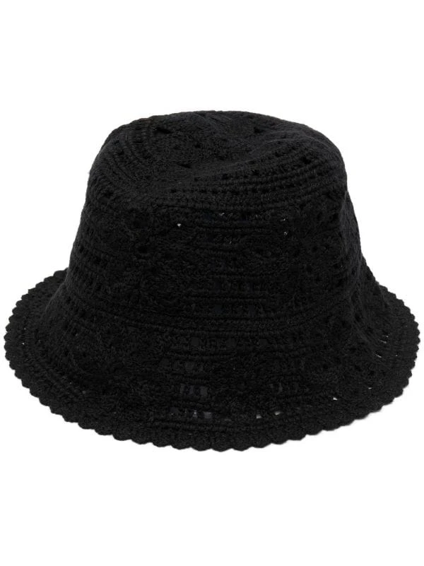 ( Neue Saison ) Maje Black Gehäkelter Fischerhut Damen 2 ( Neue Saison ) Maje Black Gehäkelter Fischerhut Damen