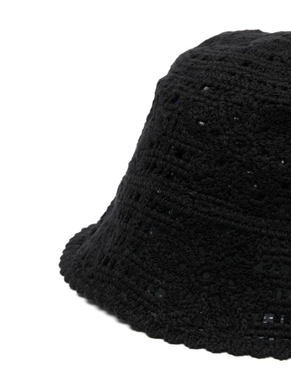 ( Neue Saison ) Maje Black Gehäkelter Fischerhut Damen 3 ( Neue Saison ) Maje Black Gehäkelter Fischerhut Damen – Bild 2