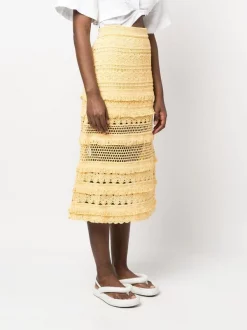 ( Neue Saison ) Maje Yellow Gehäkelter Juarez Rock Damen 9 ( Neue Saison ) Maje Yellow Gehäkelter Juarez Rock Damen -Outlet MAJE Store 18221013 39767812 600