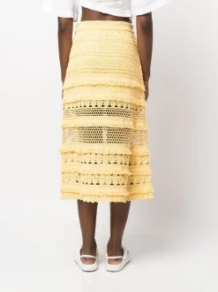 ( Neue Saison ) Maje Yellow Gehäkelter Juarez Rock Damen 10 ( Neue Saison ) Maje Yellow Gehäkelter Juarez Rock Damen -Outlet MAJE Store 18221013 39769119 600