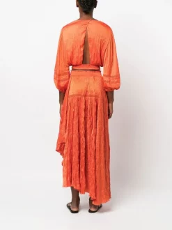 Maje Langärmelige Cropped-Bluse Orange 10 Maje Langärmelige Cropped-Bluse Orange -Outlet MAJE Store 18353579 39768766 600