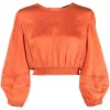 Maje Langärmelige Cropped-Bluse Orange 1 Maje Langärmelige Cropped-Bluse Orange -Outlet MAJE Store 18353579 39770048 600