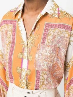 Maje Foulard Coquillage Hemd Mit Muschel-Print Damen 11 Maje Foulard Coquillage Hemd Mit Muschel-Print Damen -Outlet MAJE Store 18353583 39768512 600