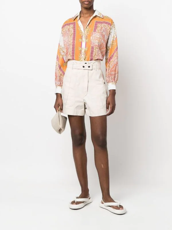 Maje Foulard Coquillage Hemd Mit Muschel-Print Damen 4 Maje Foulard Coquillage Hemd Mit Muschel-Print Damen – Bild 2